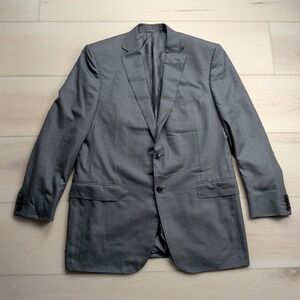 Ermenegildo Zegna Mila Blazer Sport Coat Mens 45L Gray Wool Made in Switzerland
